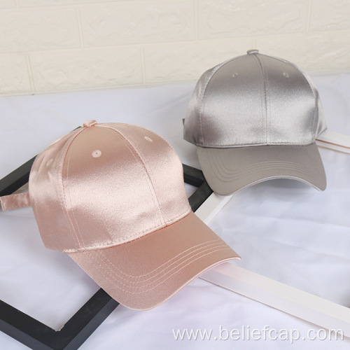 Women Men Baseball Cap Satin Lined Hat